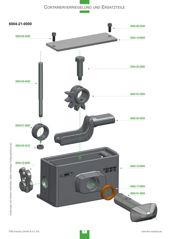 Der neue Katalog Containerverriegelung und Ersatzteile