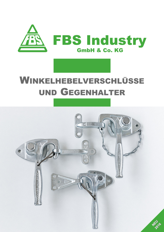 Katalog Winkelhebelverschlüsse und Gegenhalter